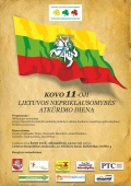 KOVO 11-OJI LIETUVOS NEPRIKLAUSOMYBĖS ATKŪRIMO DIENA
